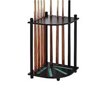 BCJMKDX Supports pour queues de Billard, 8 Hole Wooden Rack for Billiards, Corner Floor Stand for Pool Cues, Durable and Functional Billiard Accessory