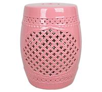 BCJMKDX Tabouret pour batterie de style chinois, nouveau tabouret en céramique de style américain, quai rond et tabouret doux, tabouret en porcelaine trèfle chanceux