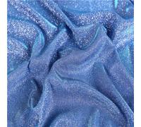 BCJMKDX Tissu à Paillettes, Fashionable Glitter Sequin Fabric Multicolor 50cmx140cm for Dress Costumes Crafts Decor(Royal Blue Lake Blue)