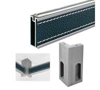 BCJMKDX Tringles de penderie. Tringle de penderie rectangulaire en Alliage d'aluminium for Suspendre Les vêtements, Tringle de Rangement for Dressing avec Supports(with Corner,70cm(27 1/2 in))