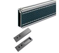 BCJMKDX Tringles de penderie. Tringle de penderie rectangulaire en Alliage d'aluminium for Suspendre Les vêtements, Tringle de Rangement for Dressing avec Supports(with 2 Bracket,50cm(19 3/4 in))