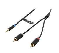 BCLBI Câble Jack 35mm MâleRCA Mâle x23 mètres Noir VENTION