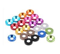 Bclla Zkenshan-Rondelles d'arrêt 20pcs rondelle en Aluminium M2 m2,5 m3 m4 m5 m6 m6 m6 coloré Boulon de Boulon à tête boulonneuse à tête boulonneuse, Bonne résistance à l'usure