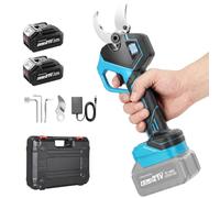 Bclythax Sécateur Électrique Sans Fil 40mm avec Moteur Brushless 800W | Compatible avec Batteries Makita18V avec 2×4.0Ah Batteries,Lame SK5,Écran LCD 2 Modes pour Jardin,Arbres Fruitiers,Arbustes