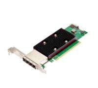 HBA 9600W-16e - Contrôleur de stockage - 16 Canal - SATA 6Gb/s / SAS 24Gb/s / PCIe 4.0 (NVMe) - PCIe 4.0 x16