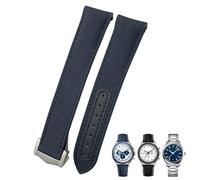 BCMCBV Bracelet de montre en cuir nylon haute densité 20 mm, 21 mm, 19 mm pour Omega Seamaster Aqua Terra 150 GoodPlanet GMT avec extrémité incurvée, 20 mm, Agate
