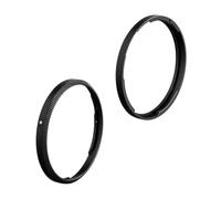 BCMCZCDC Bague décorative en métal pour objectif Ricoh GR III GR3 GRIII HDF remplace la bague d'origine Ricoh ou accessoires GN-2, noir : GR3X