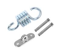 BCOATH 1 Ensemble Kit de Suspension pour Hammock Ensemble Complet Acier Inoxydable avec Crochets et Ressorts Fixation Durable pour Chaise Suspendue Balancelle et Décorations Extérieures