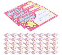 BCOATH 100 Feuilles Certificat de Réussite, Certificat D’achèvement en Papier Pourpre, Impression Vive et Colorée, pour Garçon et Filles et Étudiants, Lot de Feuilles de Récompense