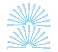 BCOATH 100 pièces Bracelets Identification Hospitaliers Jetables Bracelets Étanches et Résistants Déchirure Bandeaux Vierges pour Patients Adultes avec Fermeture Sécurisée Bleu