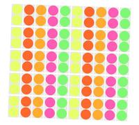 BCOATH 100 Pièces Étiquettes Rondes Fluorescentes Colorées Autocollants Créatifs pour Décoration Fêtes DIY