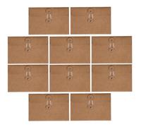 BCOATH 10pcs Enveloppes en Papier Kraft Marron Multi-usages Faciles à Utiliser pour Invitations Mariage Bureau Paquet D'école