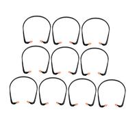 BCOATH 10pièces Lot De Bouchons Oreille Silicone Antibruit Arceau Du Bruit Confort Prolongé Anti-glisse Pour Sommeil Et Travail