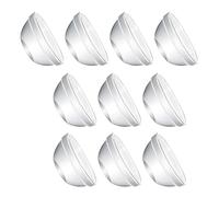 BCOATH 10pièces Ramequins Verre Haute Température Empilables pour Dessert Salade Pudding Bébés Cuisine Résistant Chaud Micro-ondes