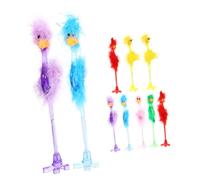 BCOATH 10pièces Stylo à Bille Créatif Autruche De Stylos Amusants Pour Étudiants Accessoires De Bureau Élégants Et Design Unique Pour Écriture Fluide Et Agréable