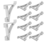 BCOATH 12 Clips de Fixation en Aluminium pour Étagère de Congélateur, Support et Gain de Place, Pack de 12 pour Armoire à Boissons et Réfrigérateur