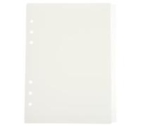 BCOATH 12 Intercalaires Translucides en Pp Beige à 6 Trous pour Classeur A5, Séparateurs Pratiques pour Organiser Documents et Recherches