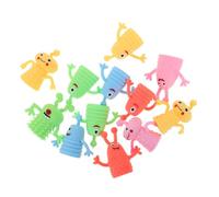 BCOATH 12 pièces Marionnettes Doigts TPR Légères et Souples Jouets Doigts Garçon Fille Set Monstres Lumineux pour Histoires et Jeux