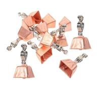 BCOATH 12 Pièces Sonnette D'alarme de Pêche Alarme de Pêche Touche de Poisson Acier Inoxydable Design à 4 Cloches Clip Rapide et Zones à Faible Visibilité