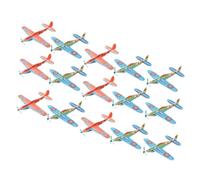 BCOATH 15 pièces Lot de Avions Planeurs Mousse pour Garçon Fille Extérieur DIY Avions à Lancer Main Cadeau Anniversaire Garçon Fille Couleur Aléatoire Couleur Aléatoire