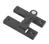 BCOATH 180degré Loquet de Sécurité pour Porte Coulissante Intérieur Serrure Métallique Robuste avec Verrouillage Lumineux Installation Facile Compatible Baie Vitrée et Porte Intérieure