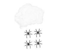 BCOATH 1ensemble Décoration Halloween avec Toile Araignée Lumineuse Accessoires De Fête avec Araignées Prop Multifonctionnel pour Créer Une Ambiance Effrayante