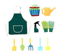 BCOATH 1Ensemble Jardinage Colorés pour Garçon Fille Kit Complet Bouilloire Pelle Râteau et Sac pour Développer Coordination Œil Main et Amuser Jardinant
