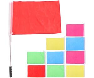 BCOATH 1ensemble Mât de Drapeau Télescopique Acier Inoxydable avec Drapeau Polyester Résistant Guide pour Tourisme et Activités Extérieures Couleur Aléatoire