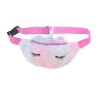 BCOATH 1pièce Sac Banane Peluche Licorne Garçon Fille Sac Maternelle Doux et Résistant Polyvalent Garçon Fille pour Goûter Clés et Téléphone Plusieurs Styles