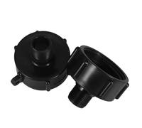 BCOATH 2 pièces Adaptateur Plastique pour Réservoir Ibc Joint Étanche Connecteur Rapide pour Pluie Conversion Réservoir Eau Usage Quotidien Installation Facile Lot