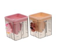 BCOATH 2 pièces Double Manuel pour Garçon Fille Design Créatif Cartoon Nœud Ours et Petit Oiseau Surface Lisse Sécurisée Facile à Utiliser Lot