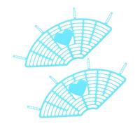 BCOATH 2 Pièces Filet de Protection pour Vélo Arrière, Plastique Bleu | Cache-roue Arrière, Pare-brise de Siège, Protection pour Pieds, Usage Vélo Électrique, Accessoire Ladies