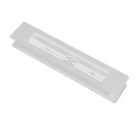BCOATH 2 Pièces Grille de Ventilation Blanche en Alliage D'aluminium pour Porte D'armoire et Plinthe, Circulation d'air, Sécurité pour Animaux, Design Rectangulaire Moderne Cuisine