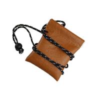 BCOATH 2 Pièces Mini Porte-Monnaie Multifonction Compact pour Voyage Sac Suspendu Autour du Cou Léger pour Cartes Monnaie Écouteurs Jaune Papier Kraft