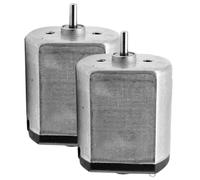 BCOATH 2 Pièces Moteur Électrique Permanent pour Rasoir sans Fil 3,7v-7,4v Transmission Linéaire Vibrations, en Cuivre et Aimant Argenté, Modèle Ff-260pa-2692