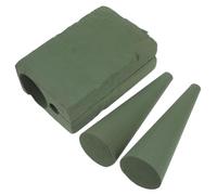BCOATH 2 Pièces Mousse de Fleur Conique Verte pour Bouquets et Écume