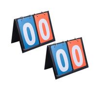 BCOATH 2 pièces Tableau de Score Portable pour Basketball avec Flip Mécanisme et Facile à Utiliser pour Compétitions Intérieures et Extérieures Événements Communautaires et Écoles