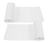 BCOATH 2 Rouleaux Bandes de Plâtre Blanches à Séchage Rapide | Toile en Plâtre et Tissu, Usage Masque, Rouleau 4, 5m, Solide et Doux
