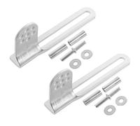 BCOATH 2 Sets Refrigerator Door Hinges Replacement Pivot Hinges Galvanized Steel Silver Easy to Install for Refrigerator Door Repair