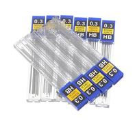 BCOATH 20 Boîtes Recharge Mine Hb Résine Incassable pour Porte Mine Automatique Boîte Plastique Compacte Écriture Claire et Lisse pour Étudiants et