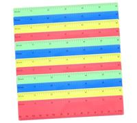 BCOATH 20 Pièces Lot de Règles Colorées pour Étudiants Légères et Échelles Claires pour Mesure et Dessin Adaptées École et Bureau Couleur Aléatoire