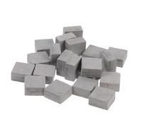 BCOATH 20 pièces Miniature Briques de Simulation Briques Argile pour Maquette DIY Décor Micro-Paysage Modèle de Maison Miniature Carré Gris Kit Construction Créatif pour Loisirs