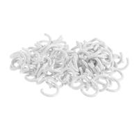 BCOATH 200 Anneaux Métalliques Détachables Blancs, Diamètre 5 Mm, Petits Anneaux de Classeur à Feuilles Mobiles pour Organisation de Fiches, Porte-clés, Scrapbooking et Bureau, Lot de