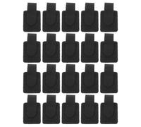 BCOATH 24 Pièces Attaches de Câble Auto-adhésives Réutilisables Noir, Gestion des