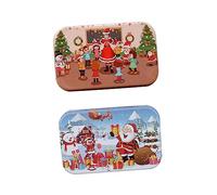 BCOATH 2pièces Puzzle Bois De Noël Jouet Éducatif pour Garçon Fille Motifs Colorés Et