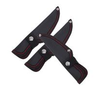BCOATH 3 Pièces Étui de Protection pour Couteau en Oxford Noir, 18,1x4,5 | Manchon Portable pour Coupe, Sécurité Renforcée, Usage Camping et Voyage, Résiste à L'usure Quotidienne