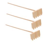 BCOATH 3 Pièces Mini Bamboo Zen Garden Rake Set for Meditation Art Sustainable Lightweight Tabletop Tools for Home Office Micro Landscape Decor