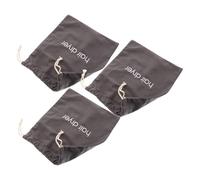 BCOATH 3 Pièces Sac de Rangement pour Sèche-cheveux Toile Profonde Grise Sac à Cordon Pratique pour Voyage Hôtel et Salle de Bain Pochette Multifonction pour Outils de Coiffure et
