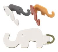 BCOATH 3 Pièces Support de Téléphone Éléphant Pliable Mini en Plastique | Style Simple, Format Compact, Usage Bureau Cuisine, pour DIY Petite Maison Couleur Aléatoire