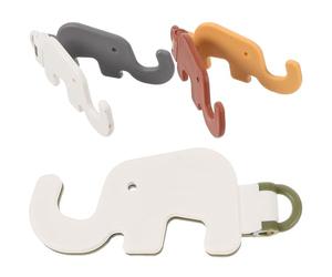 BCOATH 3 Pièces Support de Téléphone Éléphant Pliable Mini en Plastique | Style Simple, Format Compact, Usage Bureau Cuisine, pour DIY Petite Maison Couleur Aléatoire